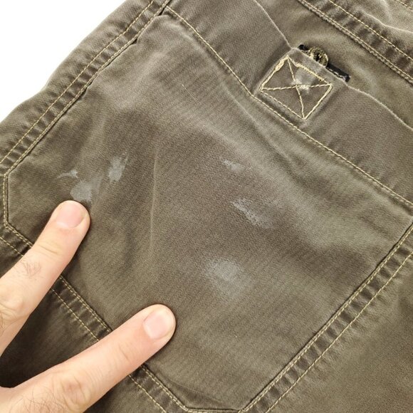 Kuhl Quick Dry Outdoor Hiking Cargo Shorts Snap Zippered Men "38" Real Waist 40 - Picture 8 of 12